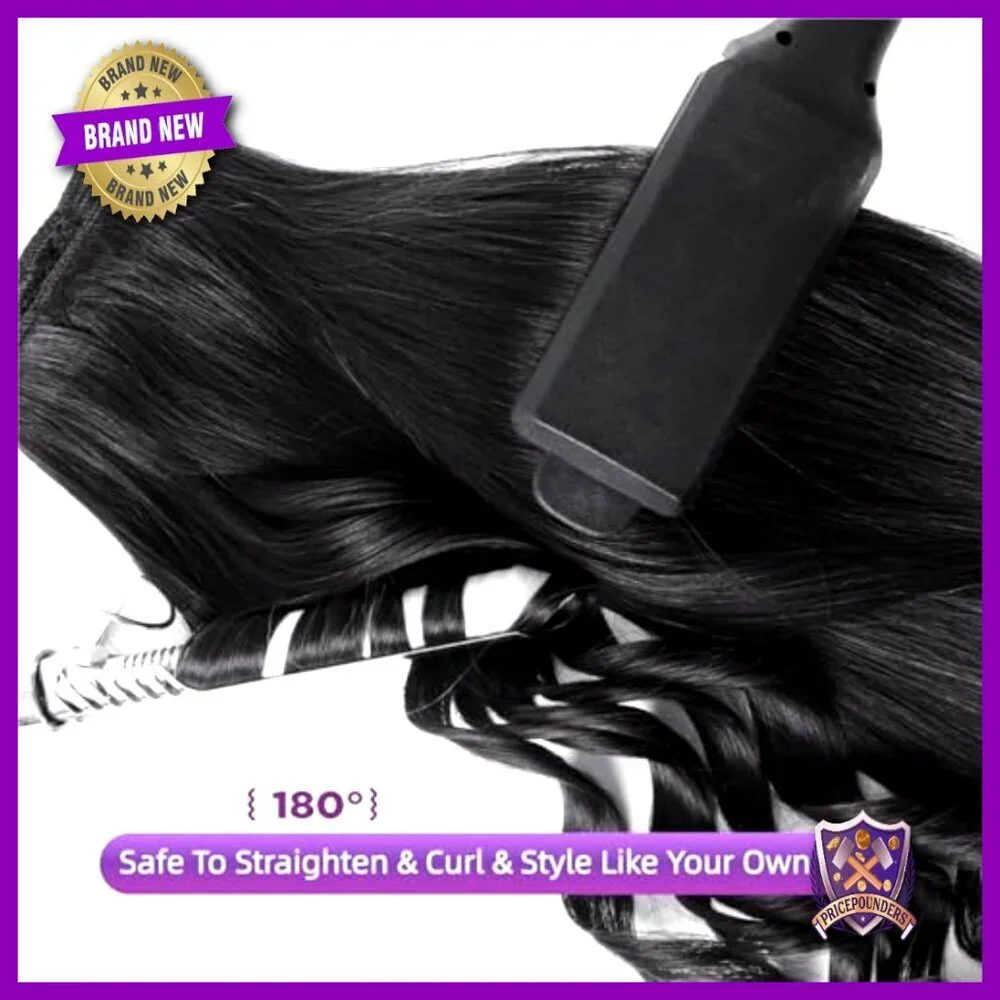 20 Inch Straight Clip In Human Hair Extensions 8 Piece Set